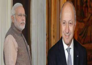 french foreign minister to meet modi sushma on... french foreign minister to meet modi sushma on...