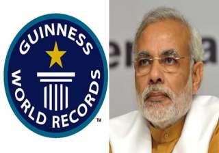 guinness urged to recognise narendra modi s... guinness urged to recognise narendra modi s...