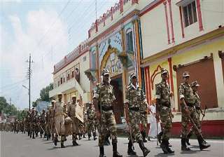 heavy security in up vhp sankalp diwas meeting in... heavy security in up vhp sankalp diwas meeting in...