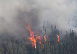 heavy forest fire engulfs loc belt in poonch... heavy forest fire engulfs loc belt in poonch...