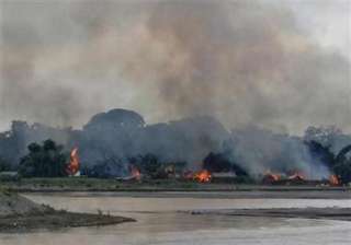houses burnt in assam along nagaland border -... houses burnt in assam along nagaland border -...