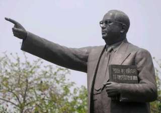 br ambedkar s statue vandalised in punjab - India... br ambedkar s statue vandalised in punjab - India...