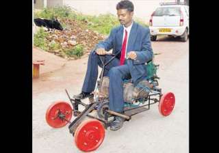 bangalore youth develops air powered vehicle -... bangalore youth develops air powered vehicle -...