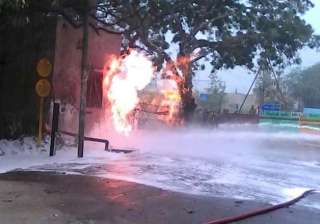 fire at gail pipeline in delhi major tragedy... fire at gail pipeline in delhi major tragedy...