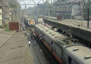 suburban train services hit in mumbai as angry... suburban train services hit in mumbai as angry...