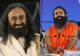 sri sri ravi shankar swami ramdev decline padma... sri sri ravi shankar swami ramdev decline padma...