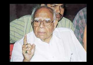 jethmalani for bringing back money stashed in... jethmalani for bringing back money stashed in...