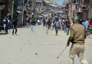 jklf protests over kashmiri pandit township issue... jklf protests over kashmiri pandit township issue...