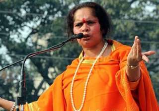 sadhvi prachi accuses azam khan of conspiracy to... sadhvi prachi accuses azam khan of conspiracy to...