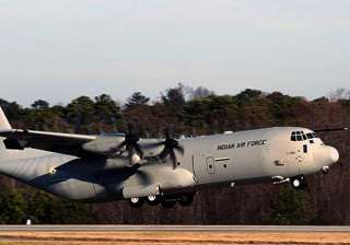 indian air force plane brings back 55 stranded... indian air force plane brings back 55 stranded...