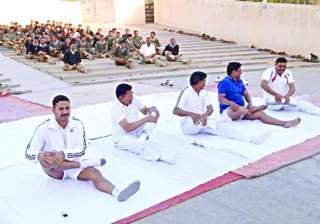 bsf starts yoga for troops to combat stress sleep... bsf starts yoga for troops to combat stress sleep...