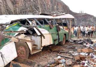 four killed 40 injured as bus falls into gorge -... four killed 40 injured as bus falls into gorge -...