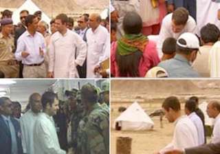 rahul s visit a healing touch for leh cloudburst... rahul s visit a healing touch for leh cloudburst...