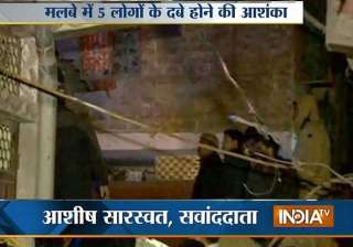 four storey building collapses in northeast delhi... four storey building collapses in northeast delhi...