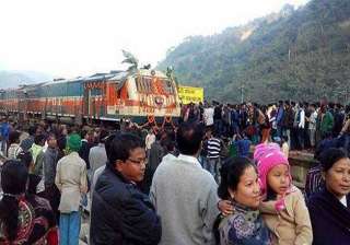 broad gauge rail line opened in dima hasao... broad gauge rail line opened in dima hasao...