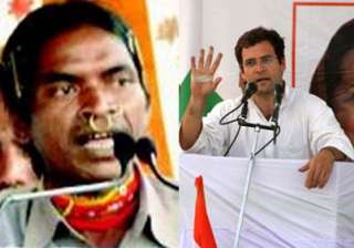 bjp questions maoist sympathizer garlanding rahul... bjp questions maoist sympathizer garlanding rahul...