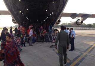 iaf planes evacuate 1935 stranded indians from... iaf planes evacuate 1935 stranded indians from...