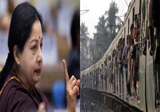 jayalalithaa demands roll back in rail fare hike... jayalalithaa demands roll back in rail fare hike...