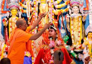 kumari puja marks maha ashtami celebrations in... kumari puja marks maha ashtami celebrations in...
