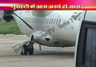 lady pilot lands air india plane on one wheel in... lady pilot lands air india plane on one wheel in...