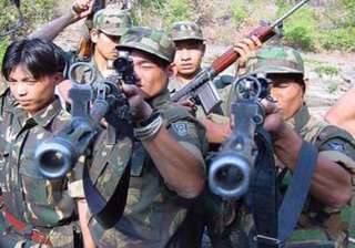 militants burn down the lone govt school in... militants burn down the lone govt school in...