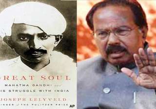 moily rules out ban on lelyveld s gandhi book -... moily rules out ban on lelyveld s gandhi book -...
