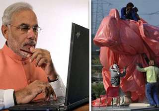 narendra modi ridicules ec decision of draping... narendra modi ridicules ec decision of draping...