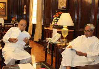 naveen meets jaitley seeks compensation for cst... naveen meets jaitley seeks compensation for cst...