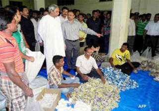 odisha announces food packages for cyclone hit... odisha announces food packages for cyclone hit...