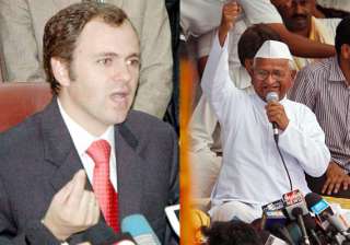 omar makes fun of anna hazare protests - India TV omar makes fun of anna hazare protests - India TV