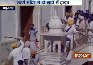 uneasy calm at golden temple complex after... uneasy calm at golden temple complex after...