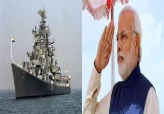 pm likely to induct warship ins kolkata in mumbai... pm likely to induct warship ins kolkata in mumbai...