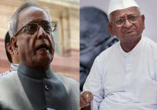 pranab better than other upa ministers says anna... pranab better than other upa ministers says anna...