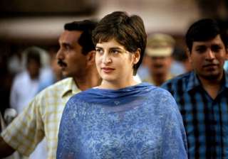 priyanka announces cong candidate changes sitting... priyanka announces cong candidate changes sitting...