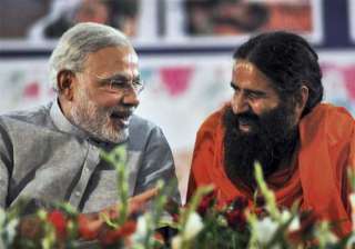 ramdev supporters forget yoga root for modi at... ramdev supporters forget yoga root for modi at...