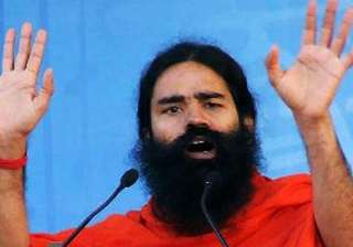 ramdev in favour of sadhvi ritambara at fast... ramdev in favour of sadhvi ritambara at fast...