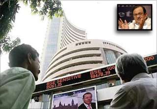 don t panic says chidambaram as sensex crashes... don t panic says chidambaram as sensex crashes...