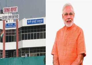 security beefed up at chennai airport ahead of pm... security beefed up at chennai airport ahead of pm...