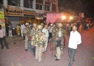security reviewed ahead of durga puja in faizabad... security reviewed ahead of durga puja in faizabad...