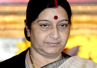 sushma swaraj reviews iraq action plan with gulf... sushma swaraj reviews iraq action plan with gulf...