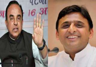 swamy meets akhilesh over allegations against... swamy meets akhilesh over allegations against...