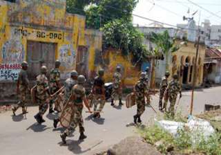telangana peace returns to vizianagaram curfew... telangana peace returns to vizianagaram curfew...