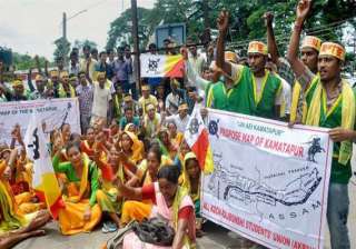 telangana effect bodo karbi koch protesters to... telangana effect bodo karbi koch protesters to...