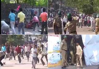 telangana fallout violence continues in... telangana fallout violence continues in...