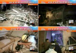 ten feared trapped two killed 9 injured in nagpur... ten feared trapped two killed 9 injured in nagpur...