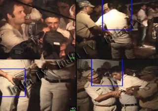 youth with pistol near rahul part of haryana cm... youth with pistol near rahul part of haryana cm...