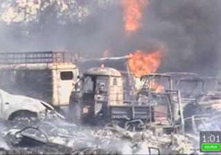 200 vehicles seized by hyderabad police gutted in... 200 vehicles seized by hyderabad police gutted in...