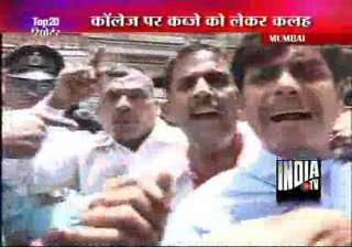 51 arrested for protesting at mumbai college... 51 arrested for protesting at mumbai college...