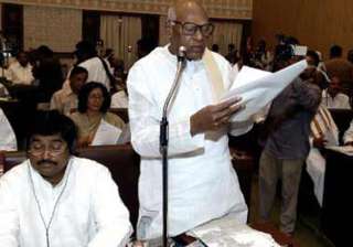 aiadmk accuses centre of trying to push through... aiadmk accuses centre of trying to push through...