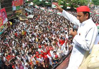 akhilesh slams bjp for copying poll manifesto -... akhilesh slams bjp for copying poll manifesto -...